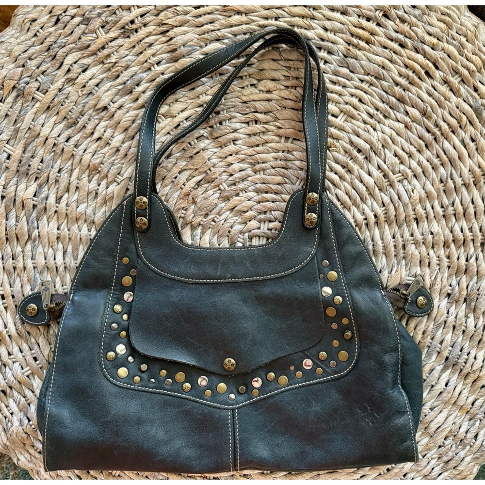 Patricia Nash Ergo Studded Satchel